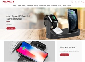 How promate.net looks like on a tablet such as an iPad.
