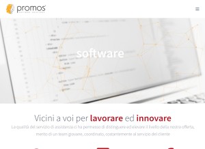How promosnet.it looks like on a tablet such as an iPad.