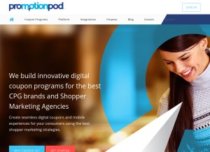 How promotionpod.com looks like on a tablet such as an iPad.