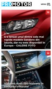 How promotor.ro looks like on a mobile device such as an iPhone.