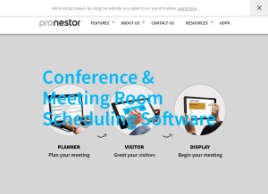 How pronestor.com looks like on a tablet such as an iPad.