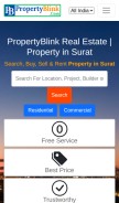 How propertyblink.com looks like on a mobile device such as an iPhone.