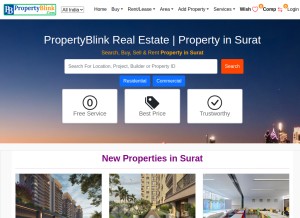 How propertyblink.com looks like on a tablet such as an iPad.