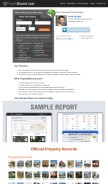 How propertyrecord.com looks like on a mobile device such as an iPhone.