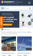 How propertyroom.com looks like on a mobile device such as an iPhone.