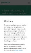 How proserve.nl looks like on a mobile device such as an iPhone.