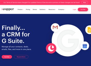 How prosperworks.com looks like on a tablet such as an iPad.