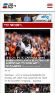 How prosportsdaily.com looks like on a mobile device such as an iPhone.