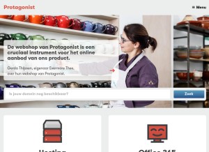 How protagonist.nl looks like on a tablet such as an iPad.