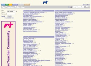 How proteacher.org looks like on a tablet such as an iPad.