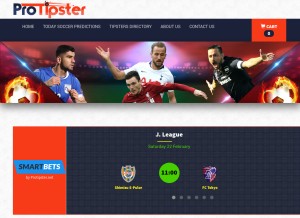 How protipster.net looks like on a tablet such as an iPad.