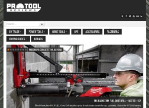 How protoolreviews.com looks like on a tablet such as an iPad.