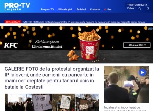 How protv.md looks like on a tablet such as an iPad.