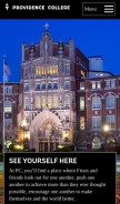 How providence.edu looks like on a mobile device such as an iPhone.