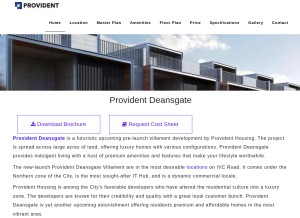 How providentdeensgate.in looks like on a tablet such as an iPad.