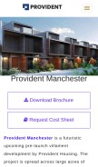 How providentmanchester.in looks like on a mobile device such as an iPhone.