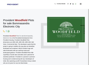 How providentwoodfield.com looks like on a tablet such as an iPad.