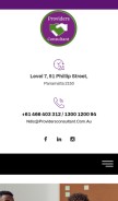 How providersconsultant.com.au looks like on a mobile device such as an iPhone.