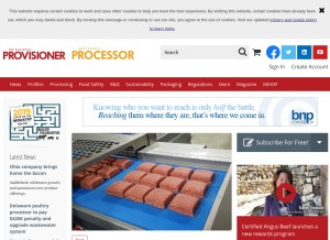 How provisioneronline.com looks like on a tablet such as an iPad.