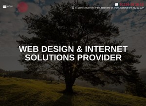 How proweb.net looks like on a tablet such as an iPad.