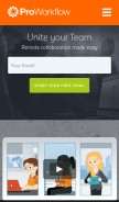 How proworkflow.com looks like on a mobile device such as an iPhone.