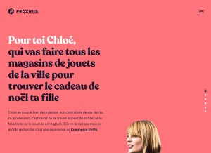 How proximis.com looks like on a tablet such as an iPad.