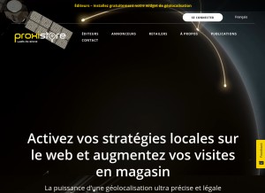 How proxistore.com looks like on a tablet such as an iPad.