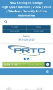 How prtc.coop looks like on a mobile device such as an iPhone.