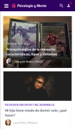 How psicologiaymente.com looks like on a mobile device such as an iPhone.