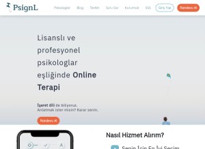 How psignl.com looks like on a tablet such as an iPad.