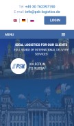 How psk-logistics.de looks like on a mobile device such as an iPhone.