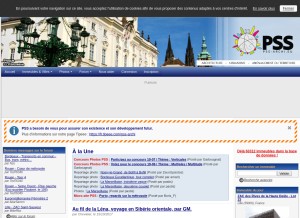 How pss-archi.eu looks like on a tablet such as an iPad.