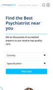 How psychiatrist.therapymantra.co looks like on a mobile device such as an iPhone.