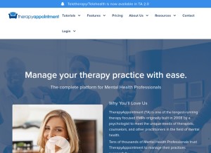 How psychselect.com looks like on a tablet such as an iPad.