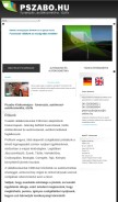 How pszabo.hu looks like on a mobile device such as an iPhone.