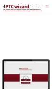 How ptcwizard.com looks like on a mobile device such as an iPhone.