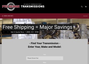 How ptsreman.net looks like on a tablet such as an iPad.