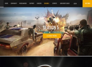 How pubg.com looks like on a tablet such as an iPad.