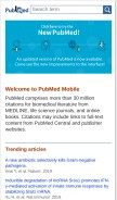 How pubmed.gov looks like on a mobile device such as an iPhone.