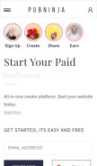 How pubninja.com looks like on a mobile device such as an iPhone.