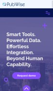 How pubwise.io looks like on a mobile device such as an iPhone.