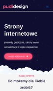How pudidesign.pl looks like on a mobile device such as an iPhone.