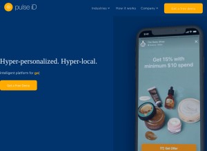 How pulseid.com looks like on a tablet such as an iPad.