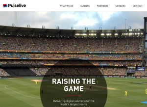 How pulselive.com looks like on a tablet such as an iPad.