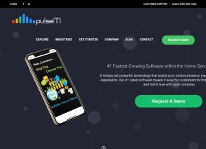 How pulsem.me looks like on a tablet such as an iPad.