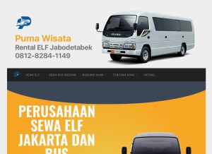 How pumawisata.co.id looks like on a tablet such as an iPad.