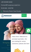 How punarjanayurveda.com looks like on a mobile device such as an iPhone.