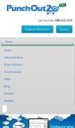 How punchout2go.com looks like on a mobile device such as an iPhone.