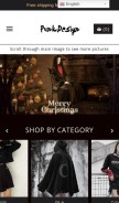 How punkdesign.shop looks like on a mobile device such as an iPhone.