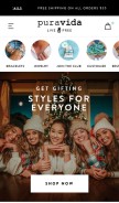 How puravidabracelets.com looks like on a mobile device such as an iPhone.